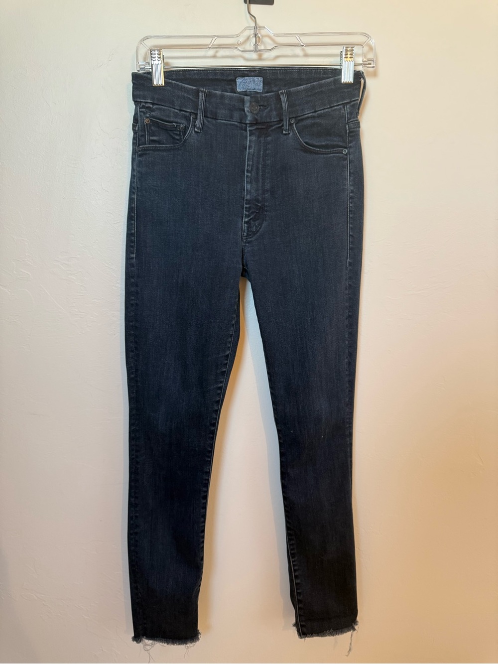 MOTHER Dark BlueHigh-Rise Skinny Jeans